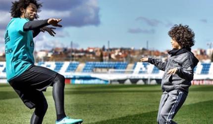 WATCH: Marcelo's son goes VIRAL with heading challenge