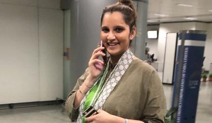 SPOTTED! Sania Mirza is back from Dubai
