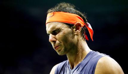 PHOTOS: The many expressions of Nadal, Thiem during their thrilling US Open quarters