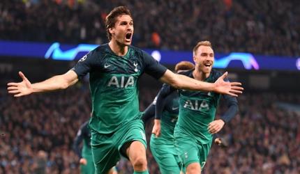 CL PIX: Spurs stun City; Liverpool see off Porto