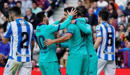 La Liga Photos: Leaders Barca stumble at Sociedad