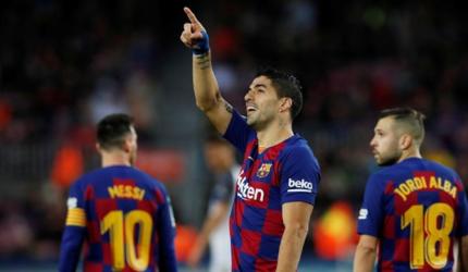 Barcelona end 2019 top of La Liga 