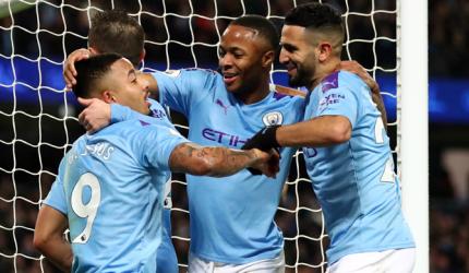 EPL PIX: Leicester get reality check at Man City
