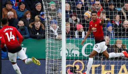 EPL: Manchester United beat Leicester on Rashford's day