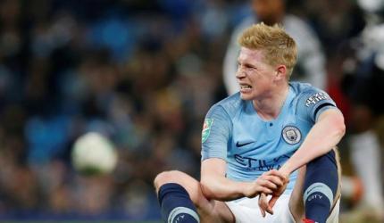 EPL: De Bruyne may not start against Chelsea, says Guardiola