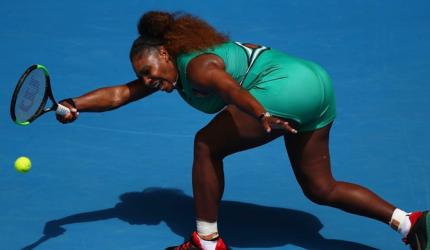 Serena juggles business, motherhood before beating Bouchard