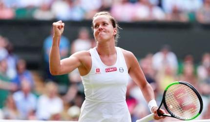 Wimbledon PICS: Strycova stuns Konta to enter semis