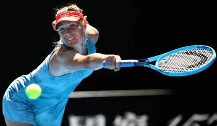 Tennis: Sharapova wins on return from injury break