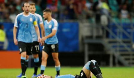 Suarez devastated after Uruguay crash out of Copa