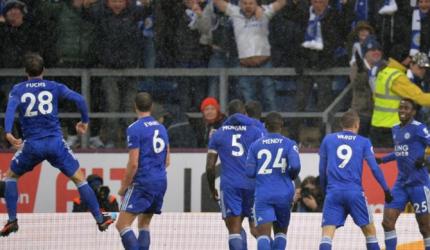 EPL PIX: 10-man Leicester win at Burnley