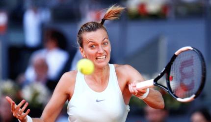 Madrid Open: Defending champ Kvitova advances