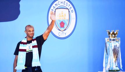 Parade PICS: Manchester City celebrate historic treble