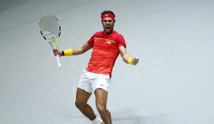 PIX: Nadal rescues Spain but heartbreak for Serbia 