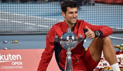 Djokovic wins Japan Open; Osaka takes 2nd Asian title