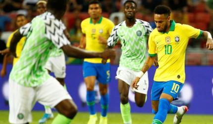 Neymar injured as Brazil draw with Nigeria in friendly