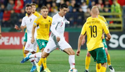 PIX: Ronaldo stars in Lithuania thumping; Eng win