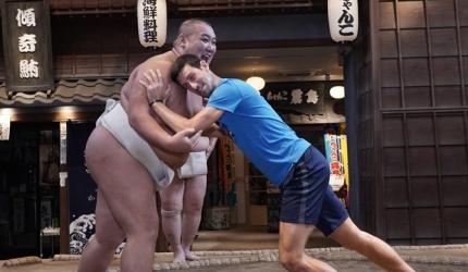 WATCH: Djokovic goes sumo wrestling in Japan