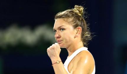 Halep labours to victory on comeback at Prague Open