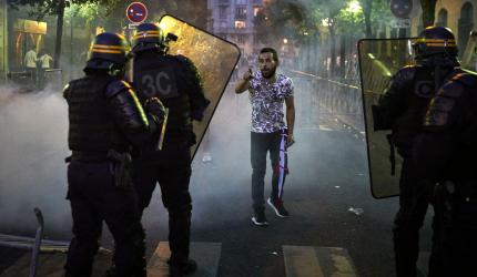 PHOTOS: PSG fans clash with Paris police after defeat