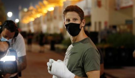 Grosjean's 28 second struggle to stay alive