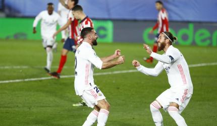 Soccer PIX: Real win Madrid derby; Bayern held