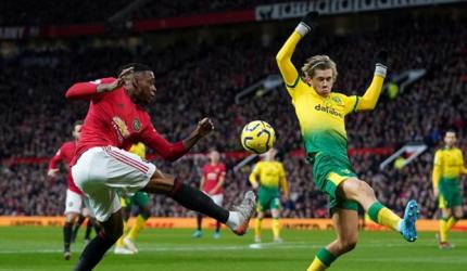 EPL: Man Utd rout Norwich, Southampton stun Leicester