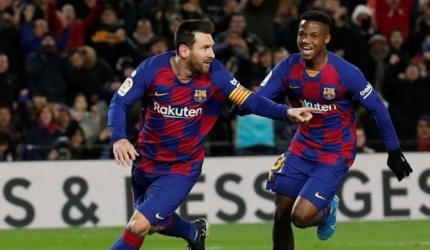 Soccer PIX: Messi gives new Barca coach debut win