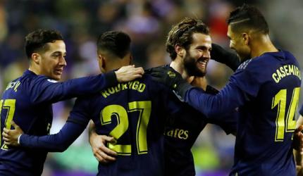 Real Madrid top La Liga after win; Napoli stun Juve