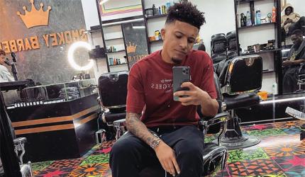 Sancho fined for getting haircut without face masks