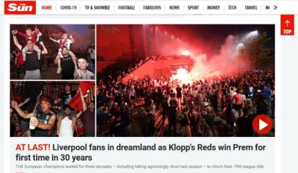 'On Klopp of the world': UK media laud Liverpool