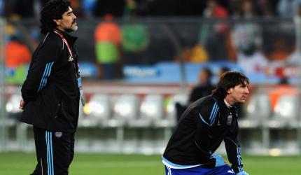 Messi imitated Maradona's skills but not his lifestyle