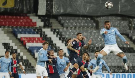 Champions League: City fight back to beat 10-man PSG 