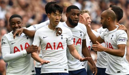 EPL PIX: Son shines as Tottenham stun Man City
