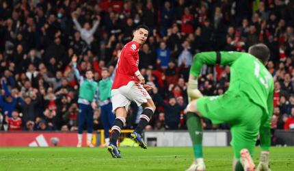 EPL PIX: United up to sixth after 3-1 win over Burnley