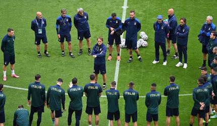 Italy's coach says 'we'll play our way vs Belgium'