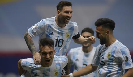 Argentina beat Colombia in shootout to reach final