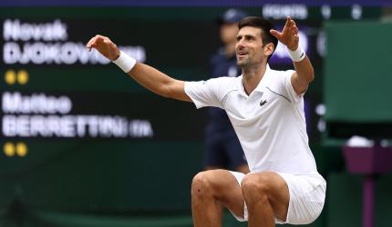 Federer congratulates Djokovic on 20th Grand Slam