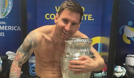 Messi pic breaks records on Instagram