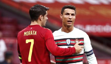 Soccer PIX: Spain and Portugal draw; Brazil win