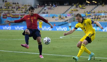 Euro PICS: Sweden stifle Spain in goalless draw
