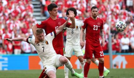 Euro PIX: De Bruyne stars for Belgium; Ukraine win 