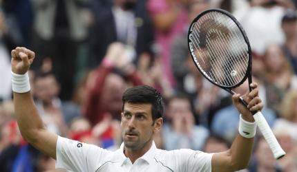 Wimbledon: Djokovic avoids shock; Tsitsipas stunned