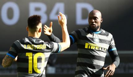 Football PIX: Lukaku score as Inter thump Genoa