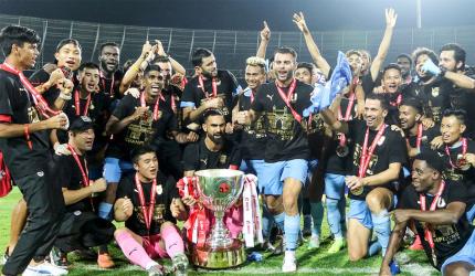 PIX: Mumbai City down Bagan to win maiden ISL title