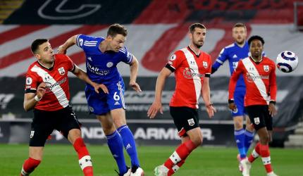 Soccer: Leicester held; Leipzig in German cup final