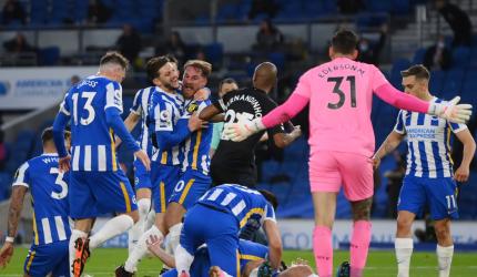 EPL PIX: Brighton stun City; Chelsea beat Leicester 