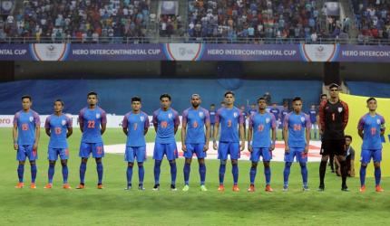 Indian footballers await COVID results in Doha