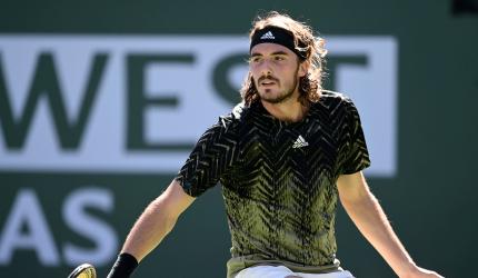 Paris Masters: Tsitsipas retires with arm issue