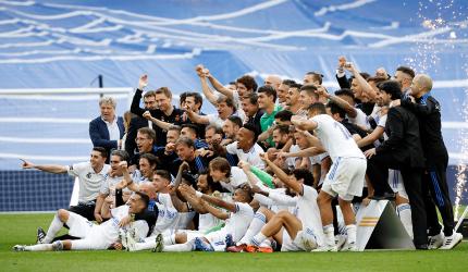 PICS: Real Madrid win 35th La Liga title