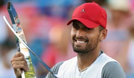 Transformed Kyrgios completes Washington double